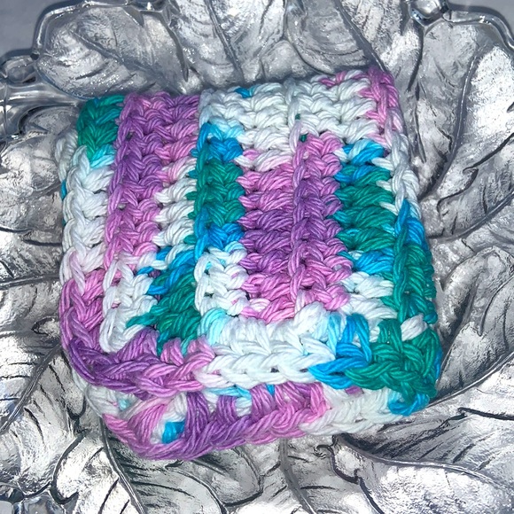 Hand Crafted Crocheted 100% Cotton All Purpose Reusable Dish or Wash Cloths